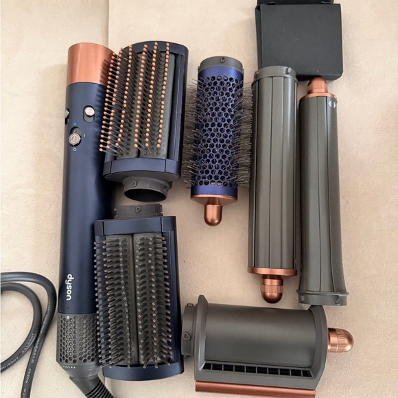 Dyson Copper and Blue Hair Styling Kit
